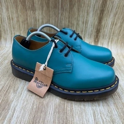 Dr Martens 31009 Teal Women's Size 7 Smooth Leather Lace Up Oxford Shoes NEW - Image 1 of 4