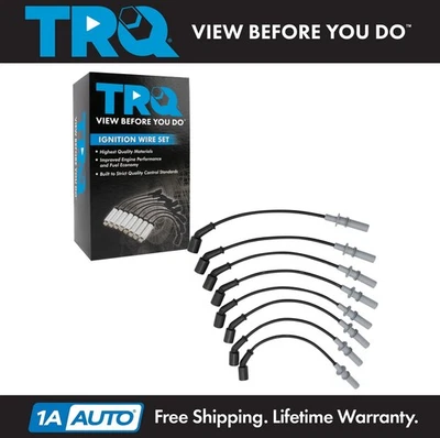 Juego de cables de bujía de motor de encendido TRQ ajuste directo para Chrysler Dodge Jeep Foto 1 de 4