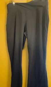 Eileen Fisher Black Stretch Sweat Pants  Raw Edge Hems XS NEW Excellent Cr50 - Picture 1 of 5