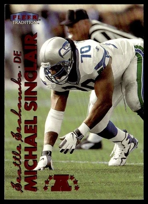 1999 Fleer Tradition Michael Sinclair Seattle Seahawks #192 - Image 1 of 2