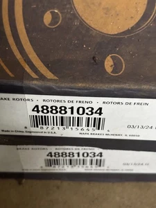 NAPA Premium Brake Rotor 48881034 - Picture 1 of 2