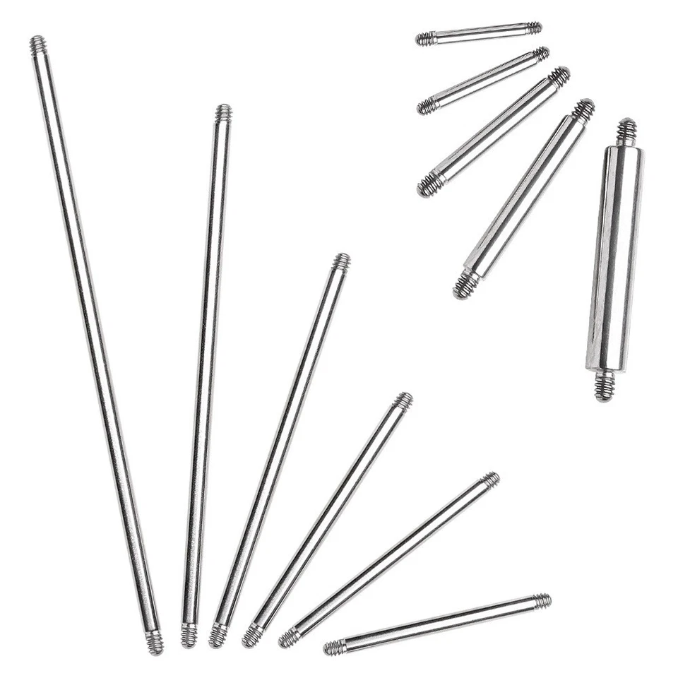 Paquete de barra recta de acero quirúrgico 316L de 10 piezas Foto 1 de 1