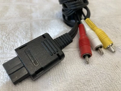 Official Nintendo AV Cable Audio TV Lead RCA adapter Snes N64 Gamecube A1 Pak - Image 1 of 4