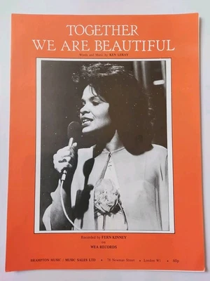 Fern Kinney 1978 Sheet Music Together We Are Beautiful - Image 1 of 3