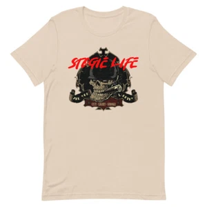 Stogie Life Smoking Skull Kurzarm Unisex T-Shirt - Bild 1 von 15