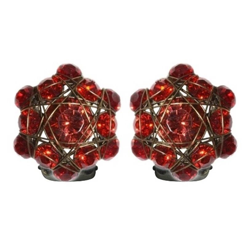 Konplott Ohrringe Ohrclip Bended Lights korallenfarbig / rot - Bild 1 von 2