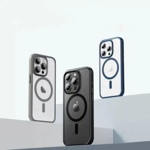 Transparent Magnetic Wireless Charging Mobile Phone Case, Suitable for Iphone - Picture 1 of 14