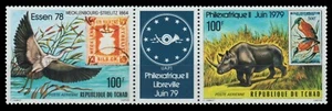 Chad 1978 - Mi-Nr. 829-830 ** - MNH - Animales salvajes / Animales salvajes II - Imagen 1 de 1