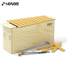 New Sonor Bkx100 16 Tones Bass Palisono Xylophone with 1 Pair of Mallets