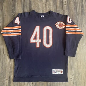 CAMISETA RETRO DE COLECCIÓN CHAMPION BEARS #40 GALE SAYERS HECHA EN EE. UU. HOMBRES LRG USADA EN EXCELENTE ESTADO - Imagen 1 de 12