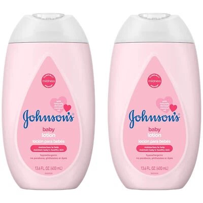 2-Nuevas Lociones Hidratantes para Bebé Johnson's Baby Rosa Suave con Aceite de Coco para Del Foto 1 de 4
