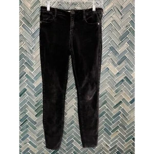 BRANDY MELVILLE WASHED BLACK STRETCH 5 POCKET CORDUROY SKINNY PANTS JEANS 26 - Picture 1 of 11