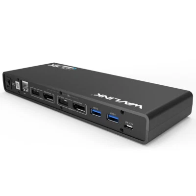 USB C Docking Station 5K Dual 4K Display 2 HDMI 2 Displayport 6 USB3.0 Audio Mic - image 1 of 4