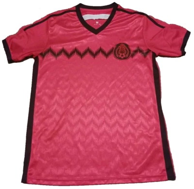 Camiseta de fútbol de la Selección Mexicana de México para hombre roja mediana con negra Foto 1 de 4