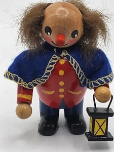 Vintage wooden Man West Germany Wood Painted 2.5” - Picture 1 of 5