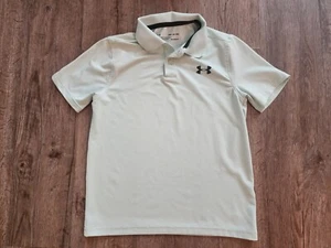 Boys Under Armour UA Golf Collared Short Sleeve Shirt Logo youth S YSM  Polo - Picture 1 of 3