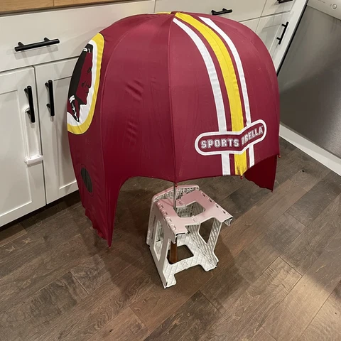 Rare NFL Washington Redskins Commanders Helmet Umbrella Sports-Brella Cover