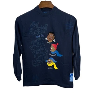 Bordado manga larga PLATINUM FUBU Fat Albert & Junkyard Gang M 12-14 - Imagen 1 de 13