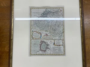 C. 1760 Emmanuel Bowen Map Of Belgium & The City Of Mons 22.5 x 18.75” - Picture 1 of 5