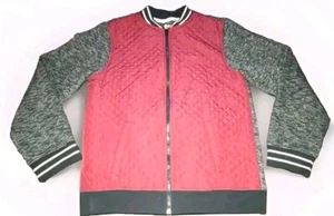 Wonder Nation BURGUNDY QUILTED FRONT Black White Speckle POCKETS Size 2XL Or 18 - Picture 1 of 3