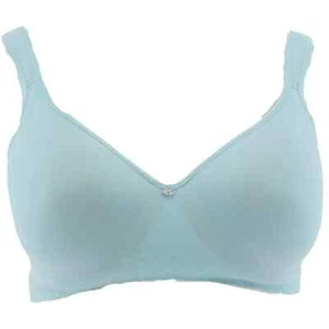 Sujetador Camiseta Breezies Sin Costuras Cómoda Con Aros-Aqua Tide -44DD-NUEVO-A296436 - Imagen 1 de 2
