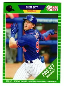 2021 Brett Baty Leaf Pro Set Rookie Green - New York Mets - Picture 1 of 2