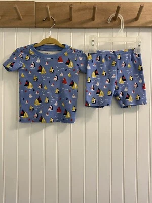Pijama Janie and Jack manga curta verão algodão náutico 6-12 - Imagem 1 de 4