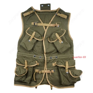 WW2 U.S. Normandy Landing D-DAY Assault Vest Top Cosplay Replica Men's Costume - Picture 1 of 10