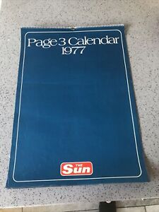The Sun Page 3 Girls Calendar 1977 in very good condition minor corner marks