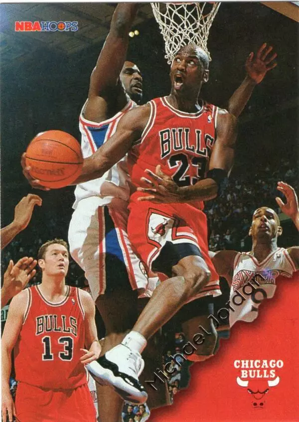 1996-97 Hoops #20 Michael Jordan Chicago Bulls Basketball Card NM-MT ID:31018