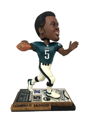 DONOVAN MCNABB 费城老鹰队老式 2004 年永久摇头娃娃底座  — 第 1/4 张图片