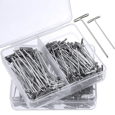 150pcs Combination Set Modelling Holding Wigs Silver T Pins Steel Sewing Needles