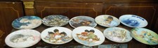 19 vintage plates Royal Doulton,Limoges,Kern.lesl ie de Mille,knowles,rockwell