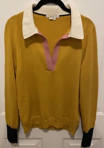 Boden Kragen Pullover dünner Pullover gelb Größe 6 - Bild 1 von 5