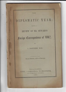 1863 Civil War Pamphlet Review of Mr Steward's Foreign Correspondence for 1862 - Picture 1 of 2