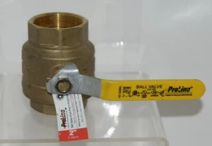 ProLine 107828NL 2 Zoll Vollanschluss geschmiedeter Messing Kugelhahn Gewinde - Bild 1 von 9