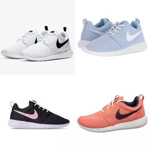NEW Nike Roshe One Women's Shoes Everyday White Black Royal Coral  [ 844994 ] - Picture 1 of 16