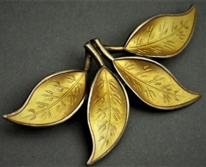 David Andersen Norway 925er Silber Emaille Brosche Silver Enamel Brooch (AP) - Bild 1 von 3