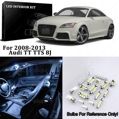 6pcs Xenon White LED Interior Light Package Fit For 2008-2013 Audi TT TTS 8J - Image 1 of 4