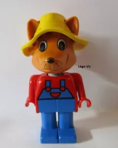 Lego x589c02 Fab5f Figurine Freddy Fox Renard Fermier du Fabuland 3683 3675 MOC - Foto 1 di 1