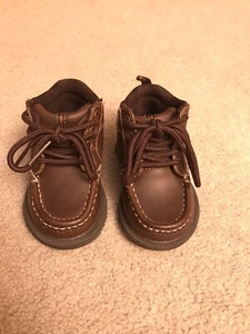 New Boys The Original Arizona Jean Company Brown Boats Size: 5M - NWOB - Picture 1 of 6