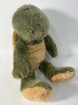 Винтажная Manhattan Toy Co 18 дюймов ЗЕЛЕНАЯ Коричневая ЧЕРЕПАХА Черепаха Мягкое Животное ТАКАЯ МИЛАЯ - Изображение 1 из 4