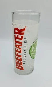 Vintage BEEFEATER FROSTED "The Summer Gin" Tall Glass Lime and Tonic - Ex Cond. - Picture 1 of 4
