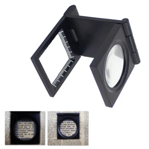 10X 28mm Zinc Alloy Folding Magnifier with Scale for Textile Optical Glass G9T8 - Picture 1 of 8