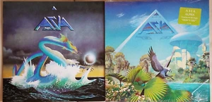 ASIA 2 LP Lot self titled ALPHA john wetton CARL PALMER steve howe GEOFF DOWNES - Foto 1 di 9