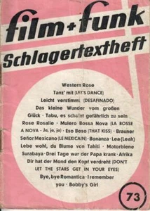 Film + Funk Schlagertextheft Nr. 73 - Bild 1 von 1