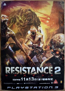 Resistance 2 RARE PS3 51,5cm x 73cm Japanese Promo Poster - Bild 1 von 1