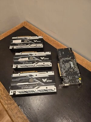 3 x RX470 8GB 1 x RX580 8GB Graphics cards for Spares or Repair - Image 1 of 4
