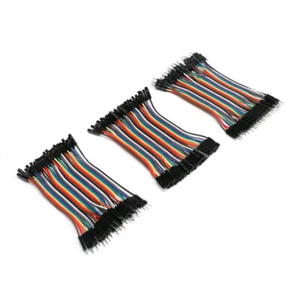 40P DuPont Cable Wire Rainbow Ribbon Jumper F-F/F-M/M-M 10cm 21cm 30cm 40cm - Picture 1 of 9