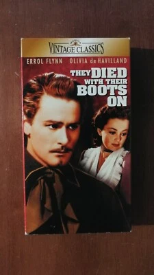 They Died With Their Boots On (VHS, 1997)  Errol Flynn - Image 1 of 2
